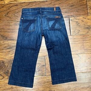7 for all mankind crop dojo denim jeans